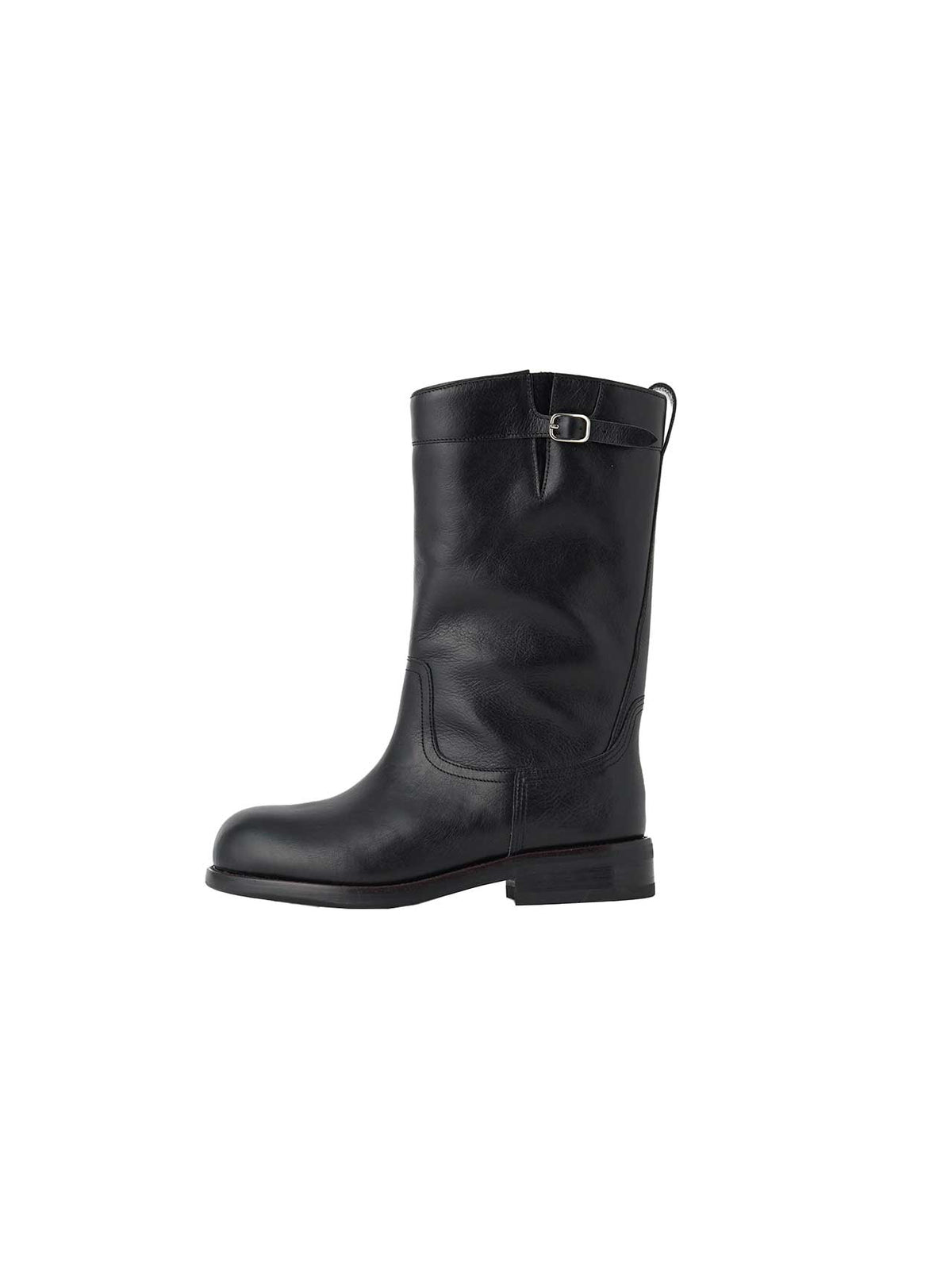 BUCKLE ENGINEER BOOTS (SOFT BLACK) - Atelier de LUMEN