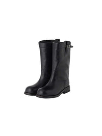 BUCKLE ENGINEER BOOTS (SOFT BLACK)