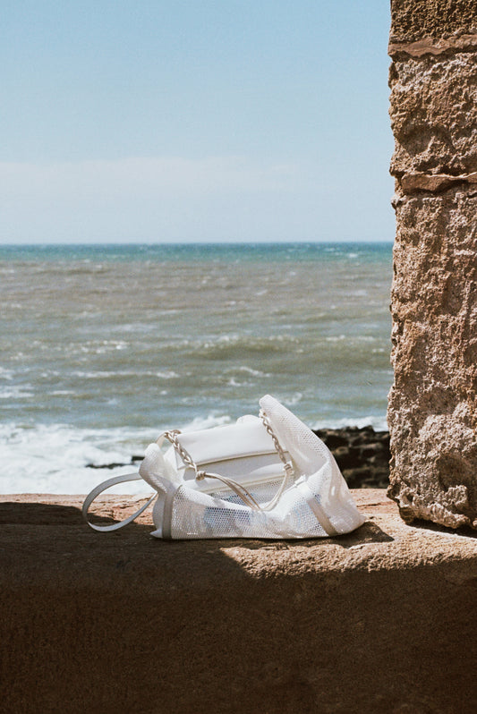 2WAY MESH BAG (OFF WHITE)