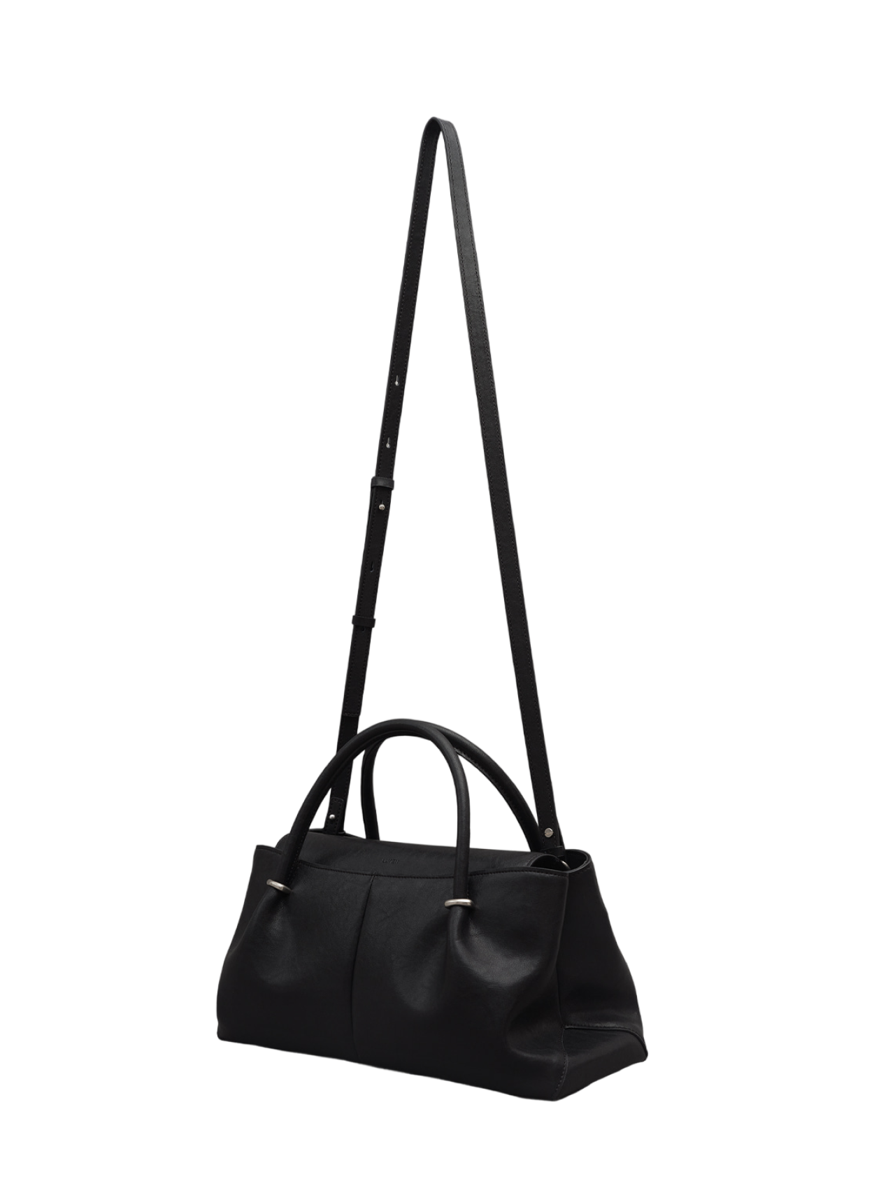 ANNEAU FLAP BAG (SOFT BLACK)