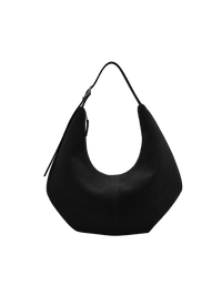 MOSSY HOBO BAG (SUEDE BLACK)