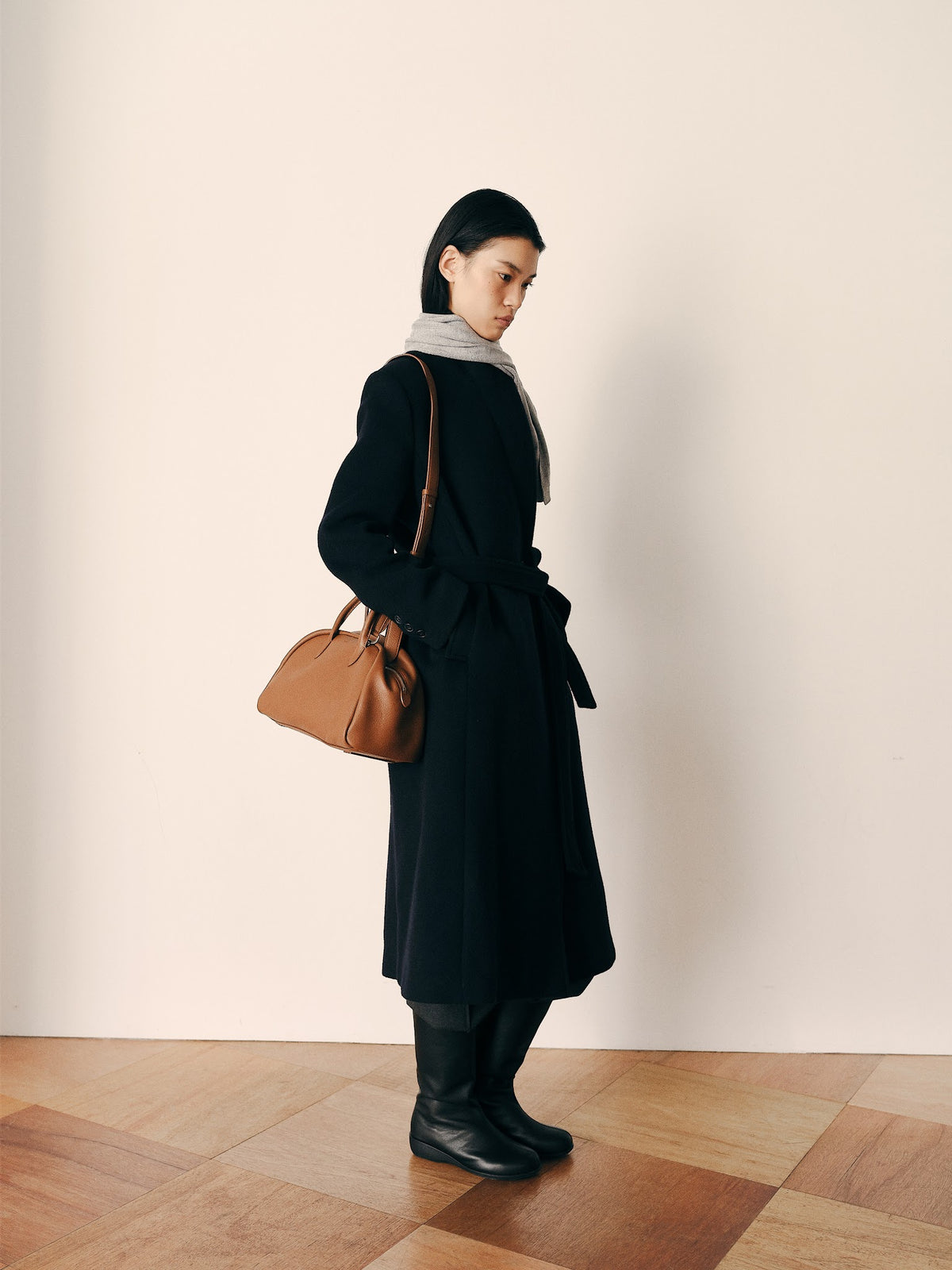 FADE BOSTON BAG (CAMEL BROWN) - Atelier de LUMEN