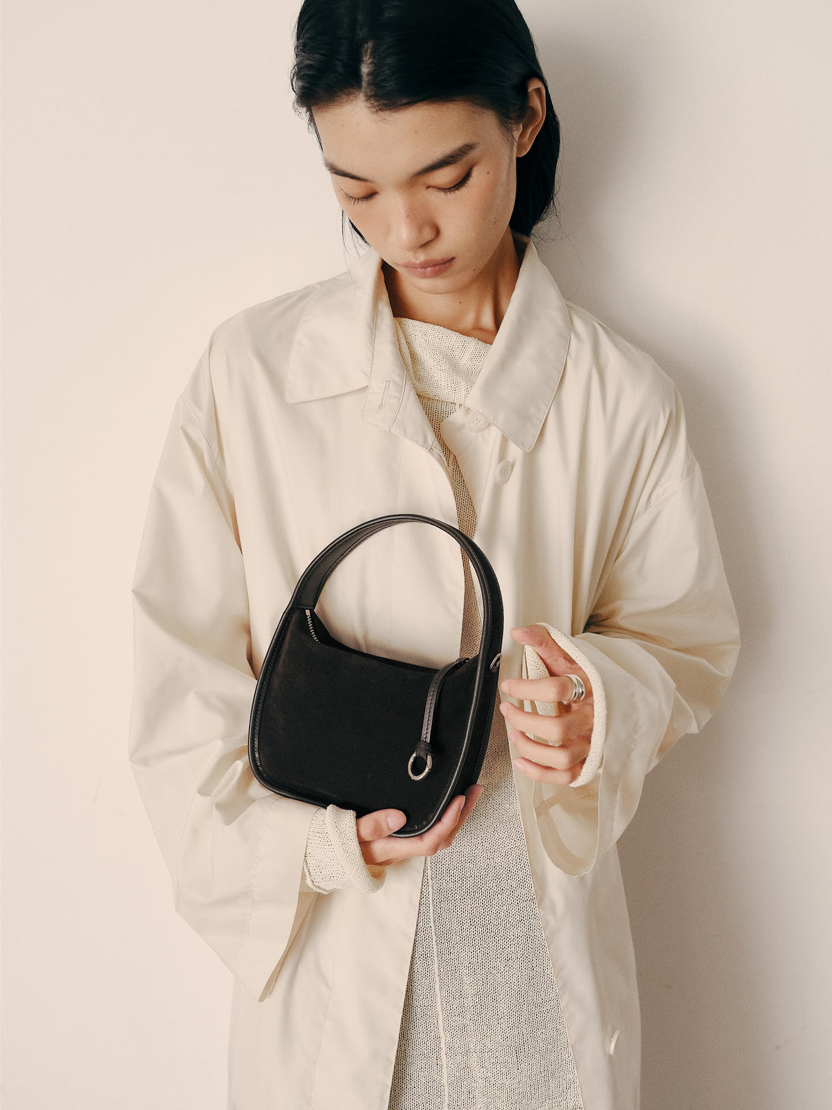 CUBE MINI BAG (SUEDE BROWN) - Atelier de LUMEN