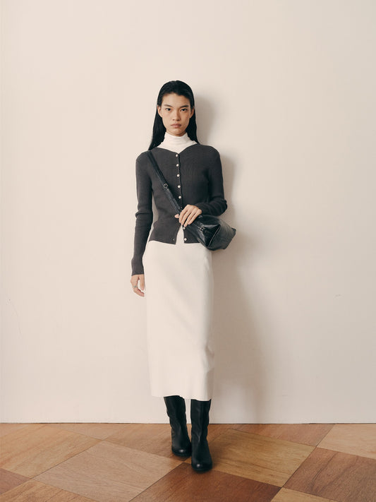 DOUBLE STRAP SHOULDER BAG (SOFT BLACK) - Atelier de LUMEN