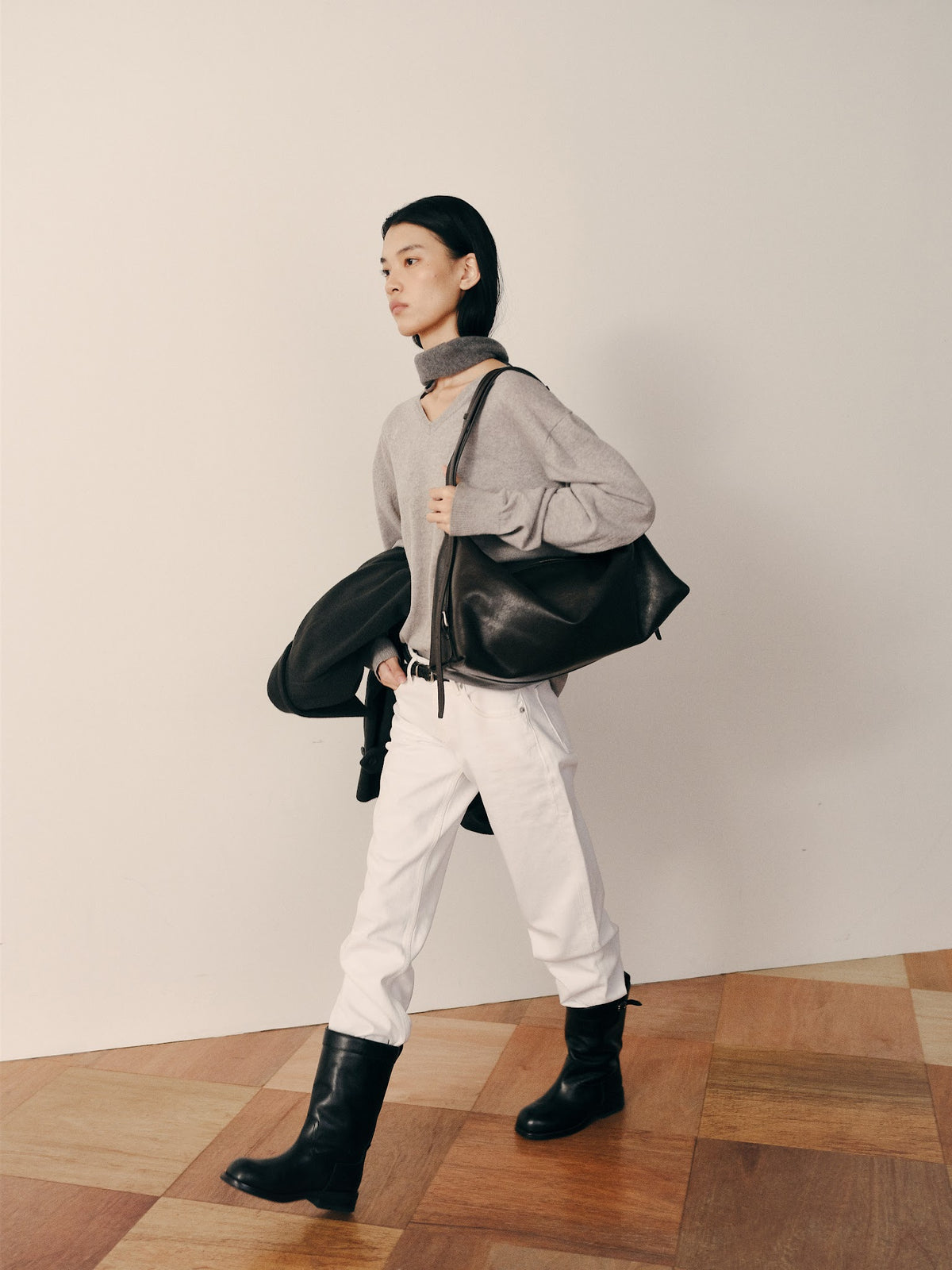 DOUBLE STRAP BAG (VINTAGE BROWN) - Atelier de LUMEN