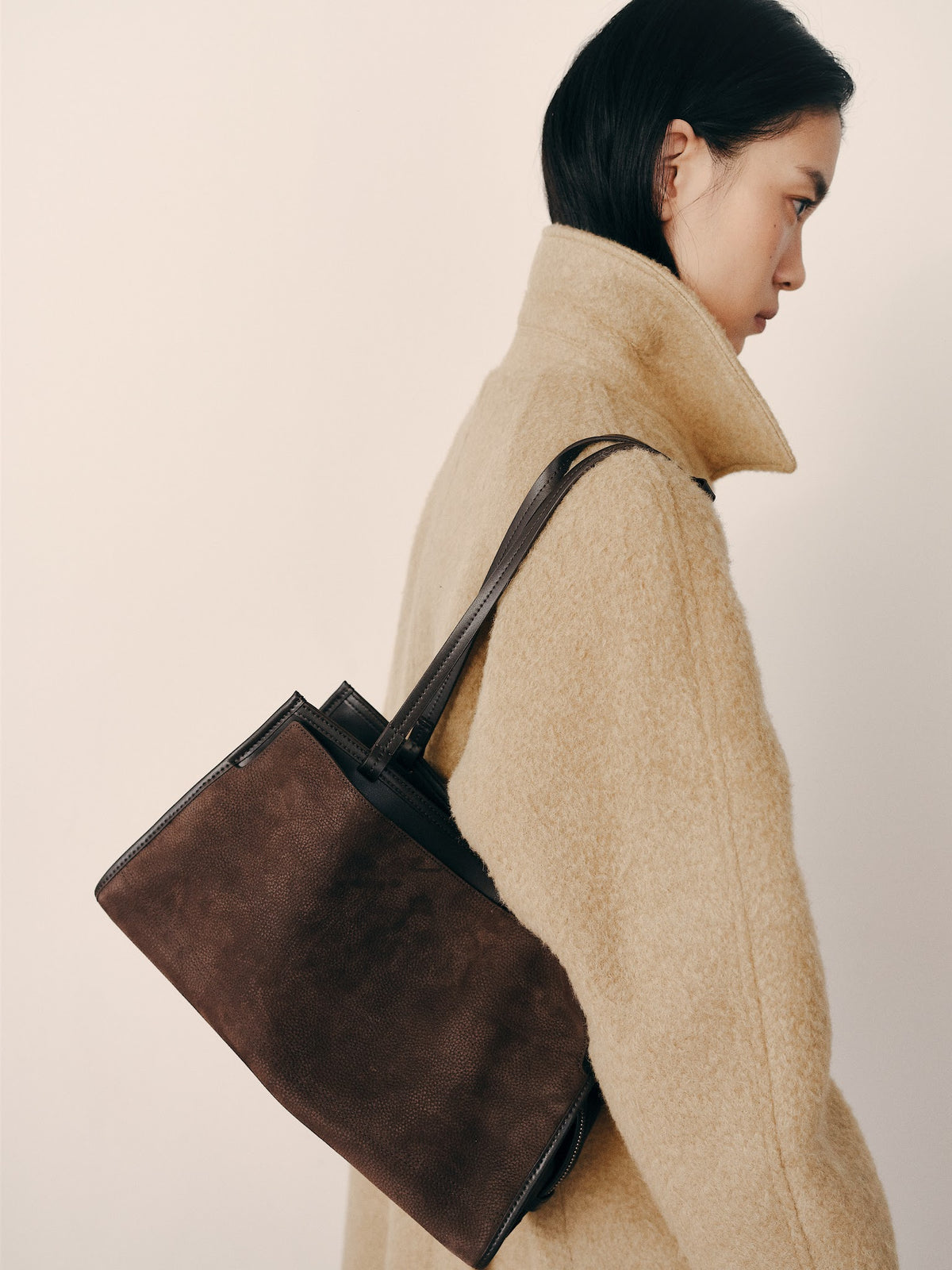 KARRY SHOULDER BAG (NUBUCK BROWN) - Atelier de LUMEN
