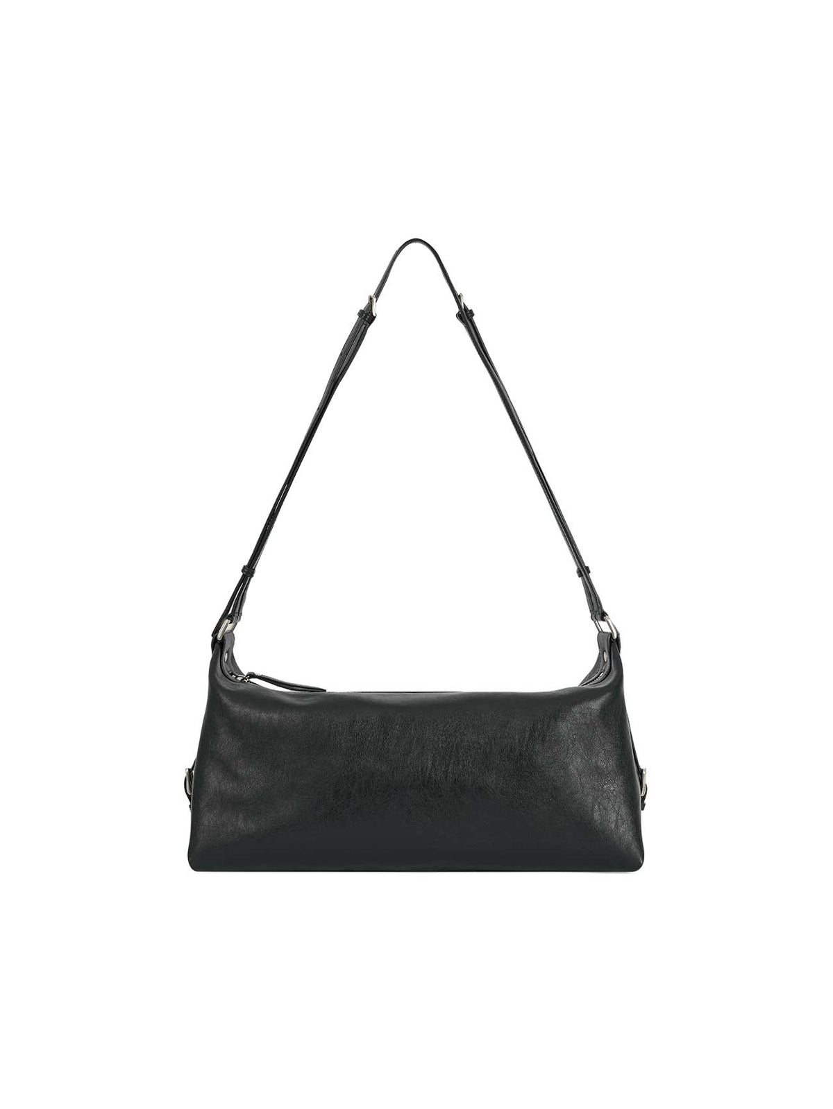 DOUBLE STRAP SHOULDER BAG (SOFT BLACK) - Atelier de LUMEN