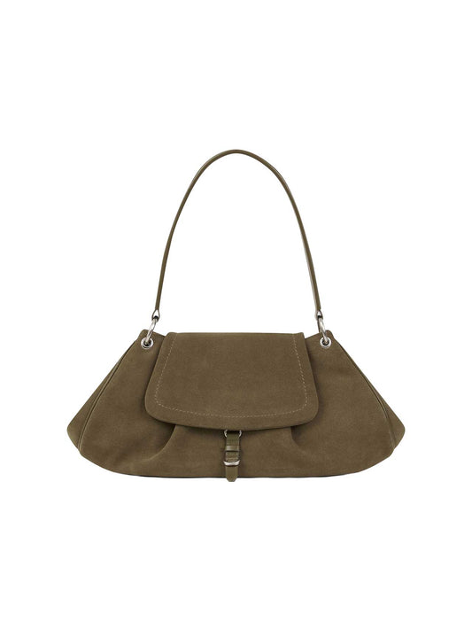 VERE FLAP BAG (SUEDE CAMEL) - Atelier de LUMEN