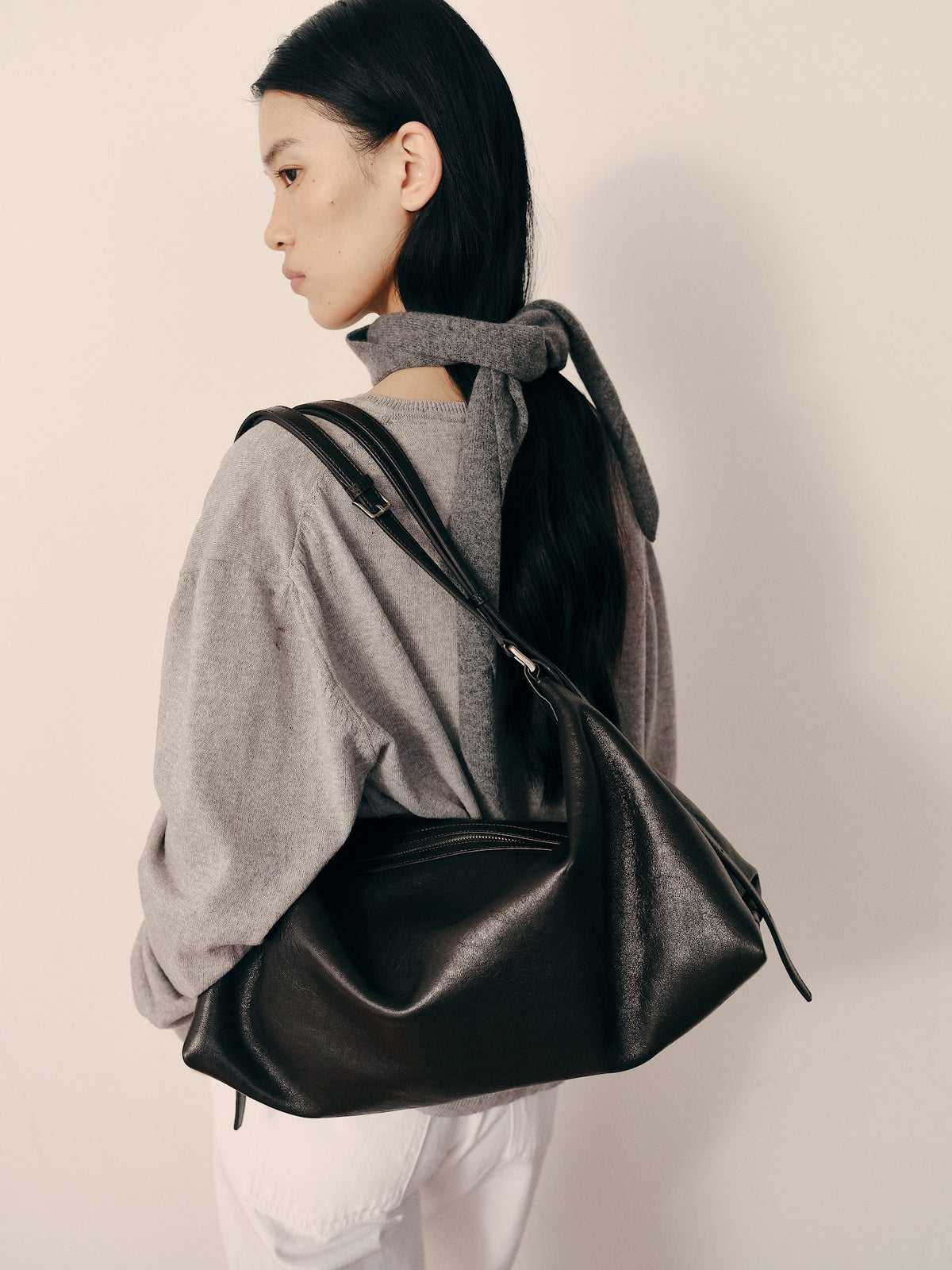 DOUBLE STRAP BAG (VINTAGE BROWN) - Atelier de LUMEN