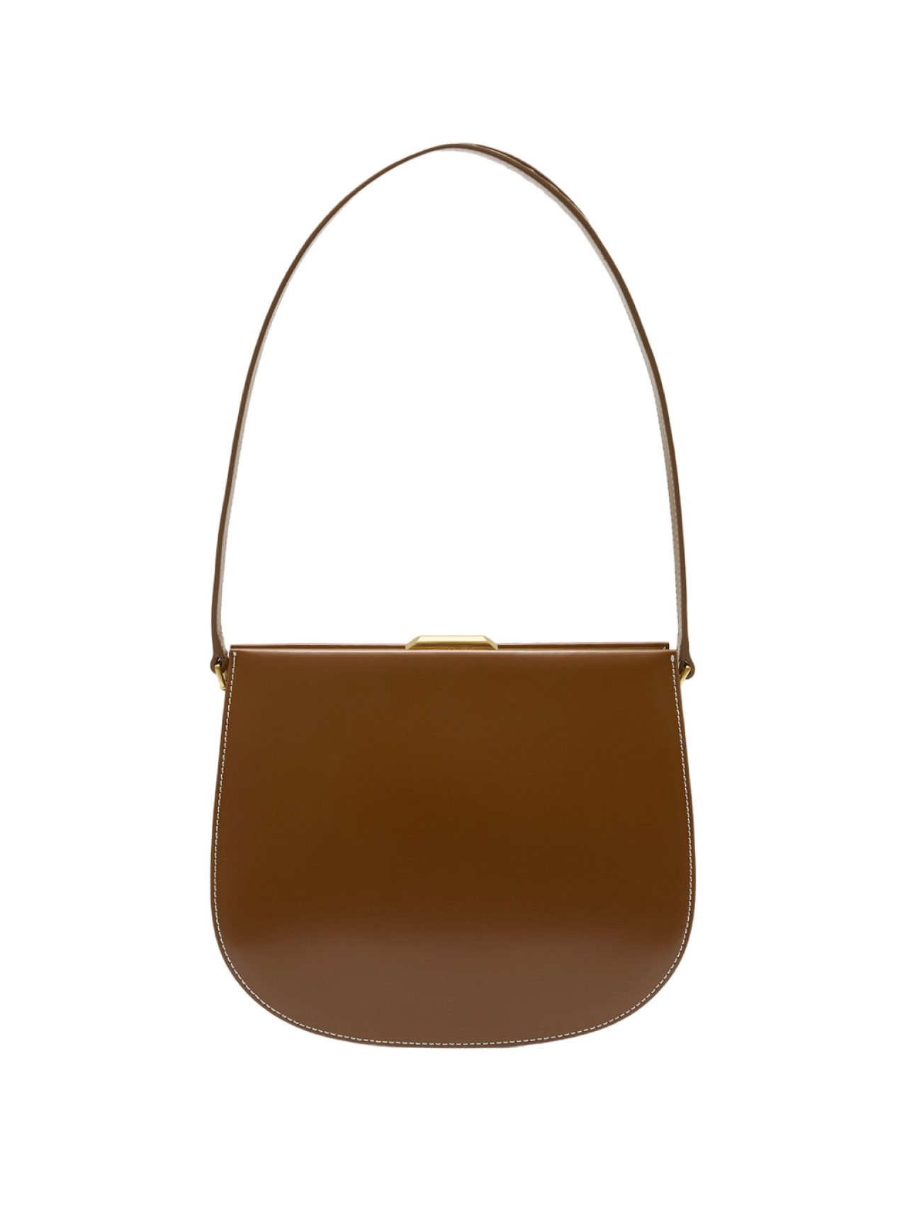 LUNE FORME BAG (COGNAC BROWN)