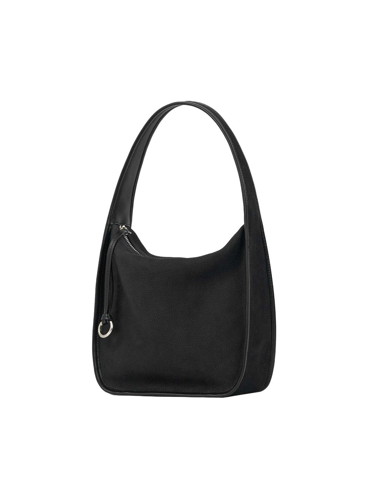 CUBE HOBO BAG (NUBUCK BLACK) - Atelier de LUMEN