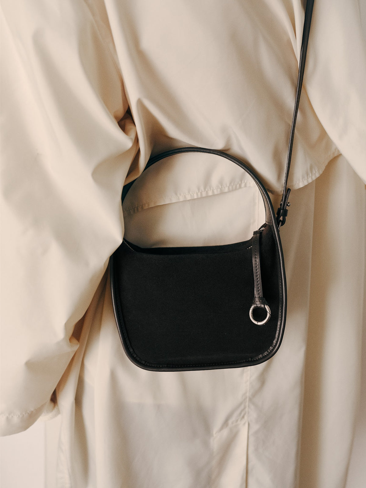 CUBE MINI BAG (SUEDE BROWN) - Atelier de LUMEN
