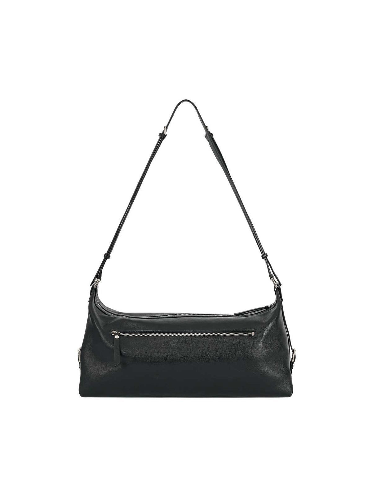 DOUBLE STRAP SHOULDER BAG (SOFT BLACK) - Atelier de LUMEN