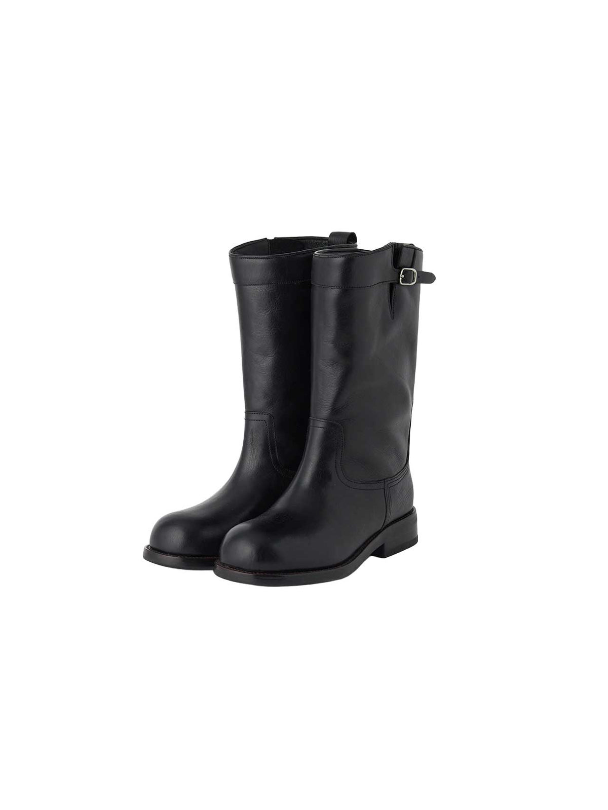 BUCKLE ENGINEER BOOTS (SOFT BLACK) - Atelier de LUMEN