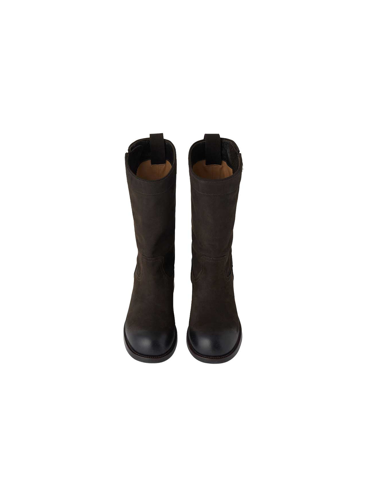 BUCKLE ENGINEER BOOTS (VINTAGE BROWN) - Atelier de LUMEN