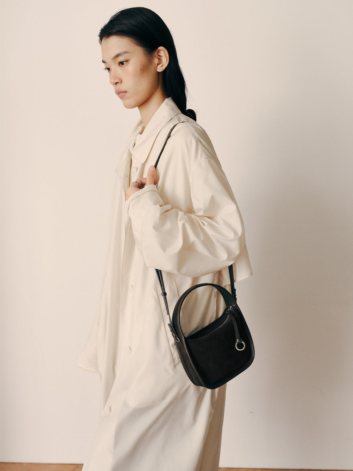 CUBE MINI BAG (SUEDE BROWN) - Atelier de LUMEN