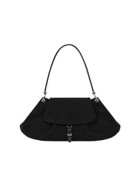 VERE FLAP BAG (SUEDE BLACK)