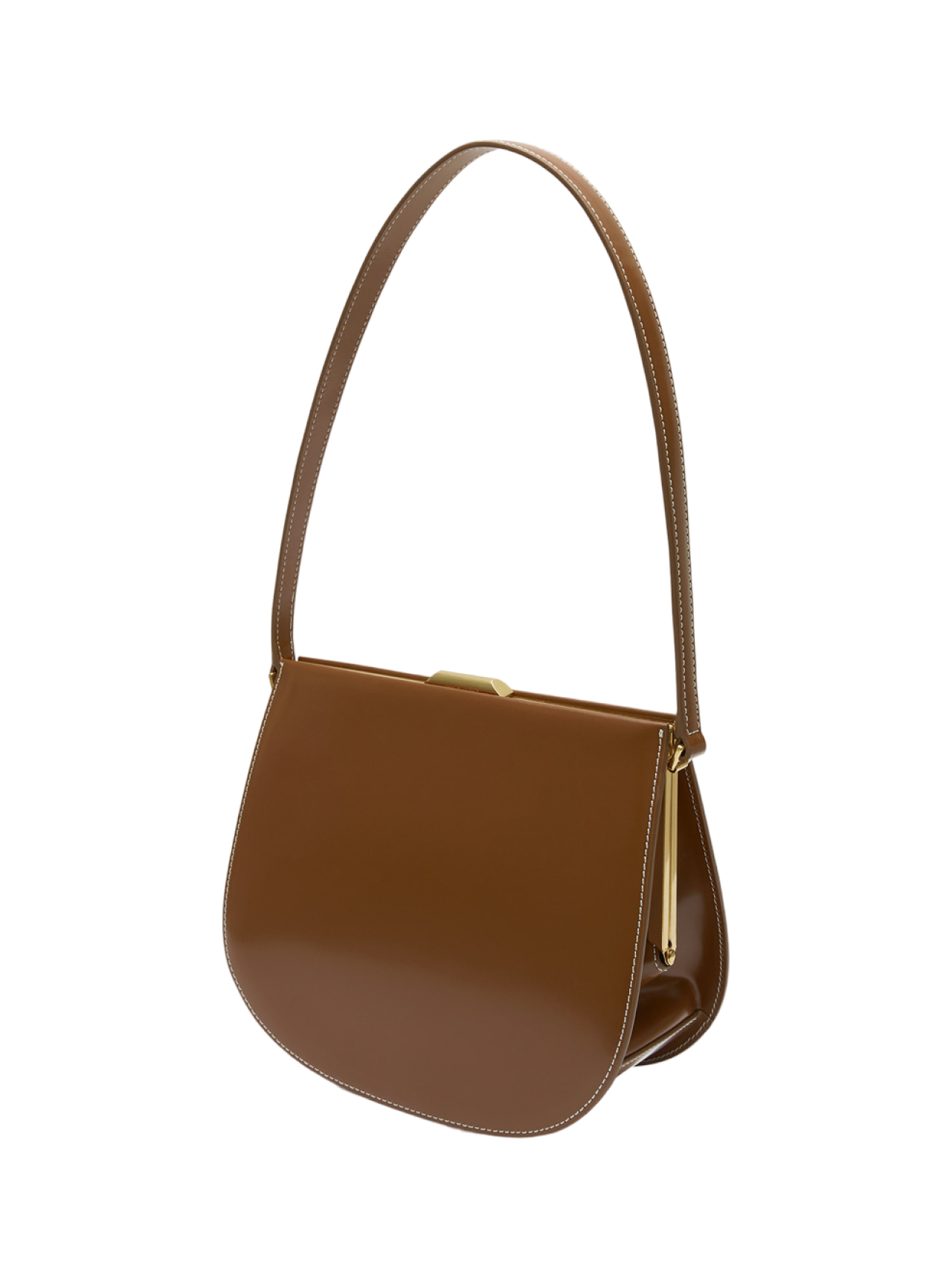 LUNE FORME BAG (COGNAC BROWN)