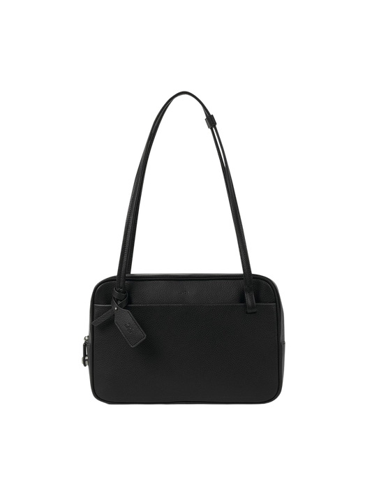 NADEL BOWLING SHOULDER BAG (SOFT BLACK)