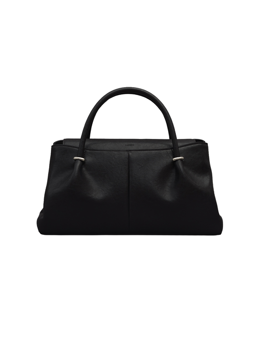 ANNEAU FLAP BAG (SOFT BLACK)