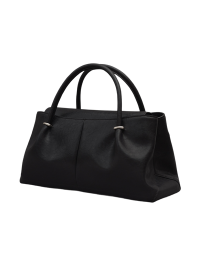 ANNEAU FLAP BAG (SOFT BLACK)