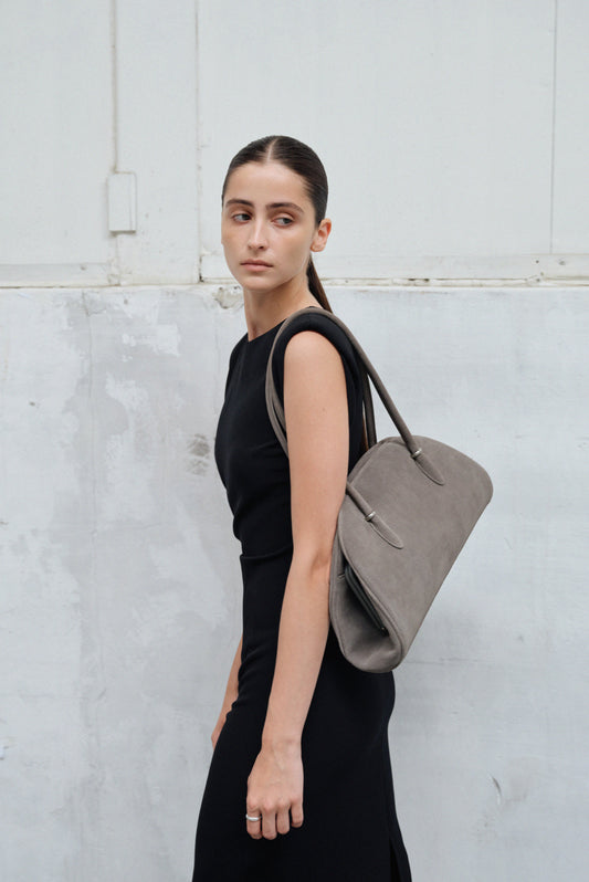 ANNEAU FRAME BAG (SUEDE GREY)