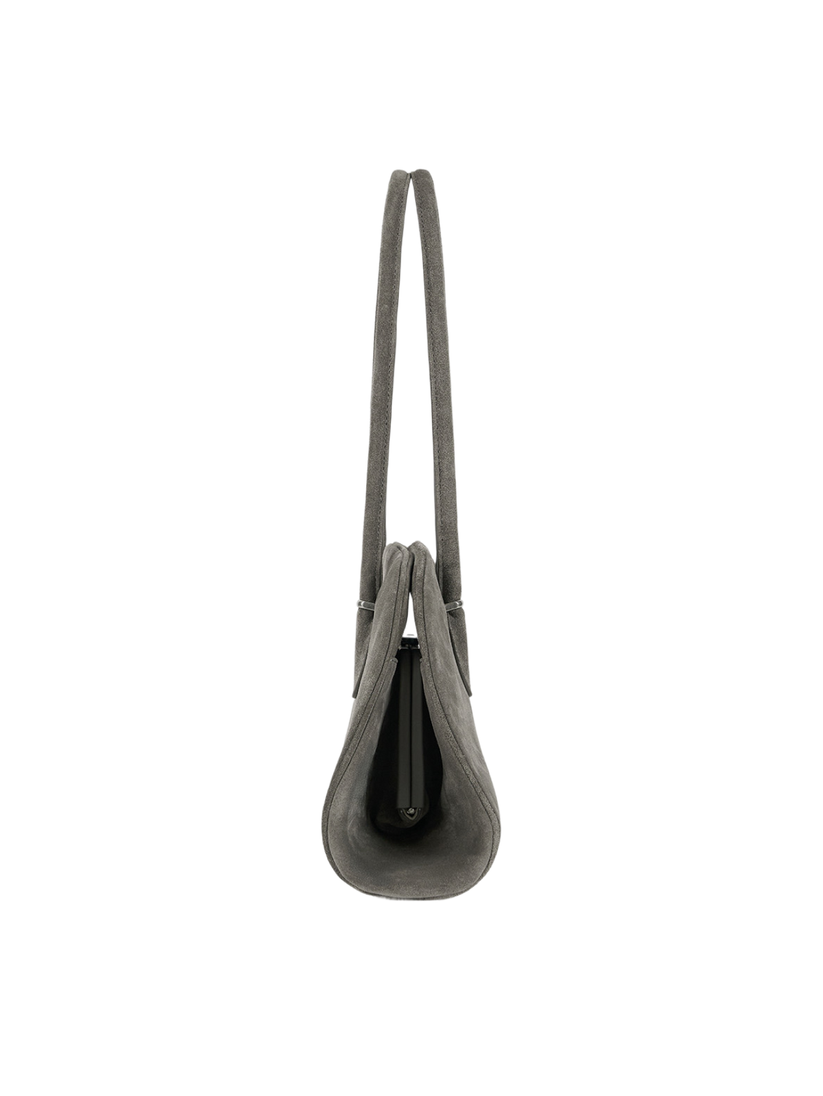 ANNEAU FRAME BAG (SUEDE GREY) - Atelier de LUMEN