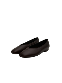 BASE FLAT SHOES (ORGAN BROWN)