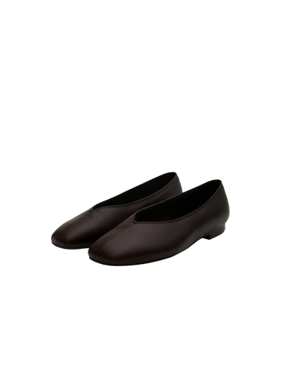 BASE FLAT SHOES (ORGAN BROWN)