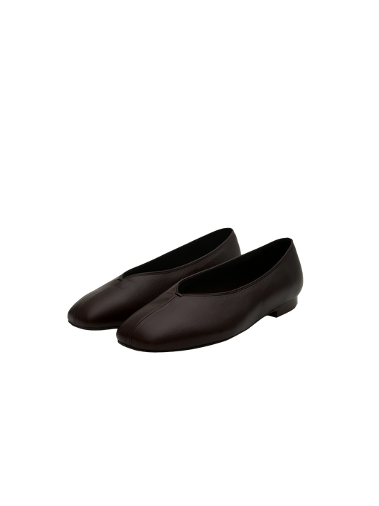 BASE FLAT SHOES (ORGAN BROWN)