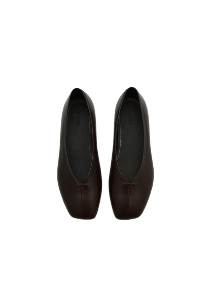 BASE FLAT SHOES (ORGAN BROWN)