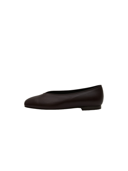 BASE FLAT SHOES (ORGAN BROWN)