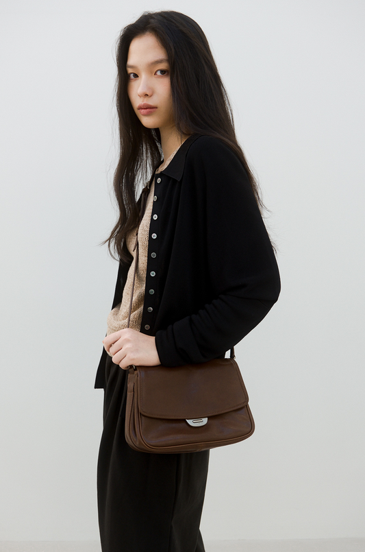 BLEP CROSSBODY BAG (ORGAN BROWN)
