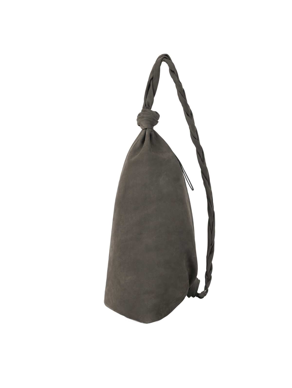 [LUMEN X IHNN] BOJAGI SLING BAG (NUBUCK CHARCOAL) - Atelier de LUMEN