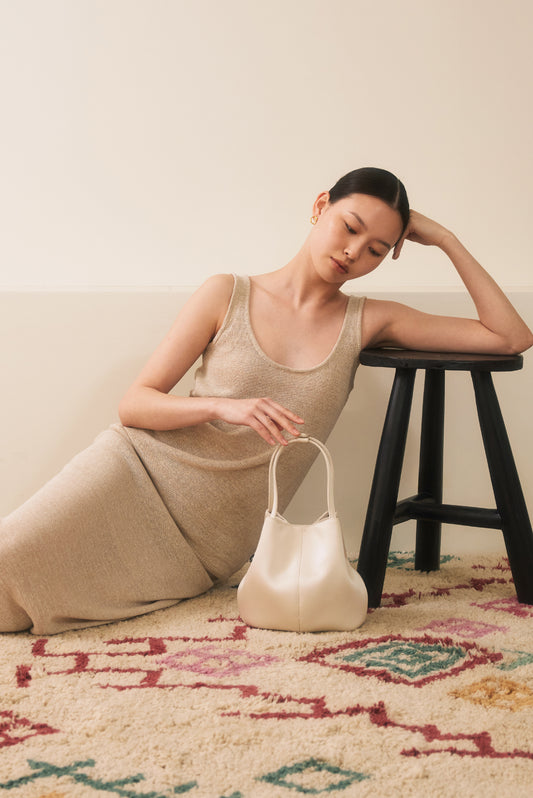 BON BALLON BAG (SILK IVORY)