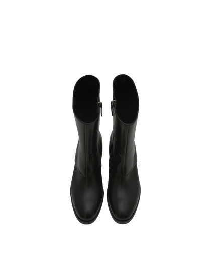 CAPE MIDDLE BOOTS (SOFT BLACK)