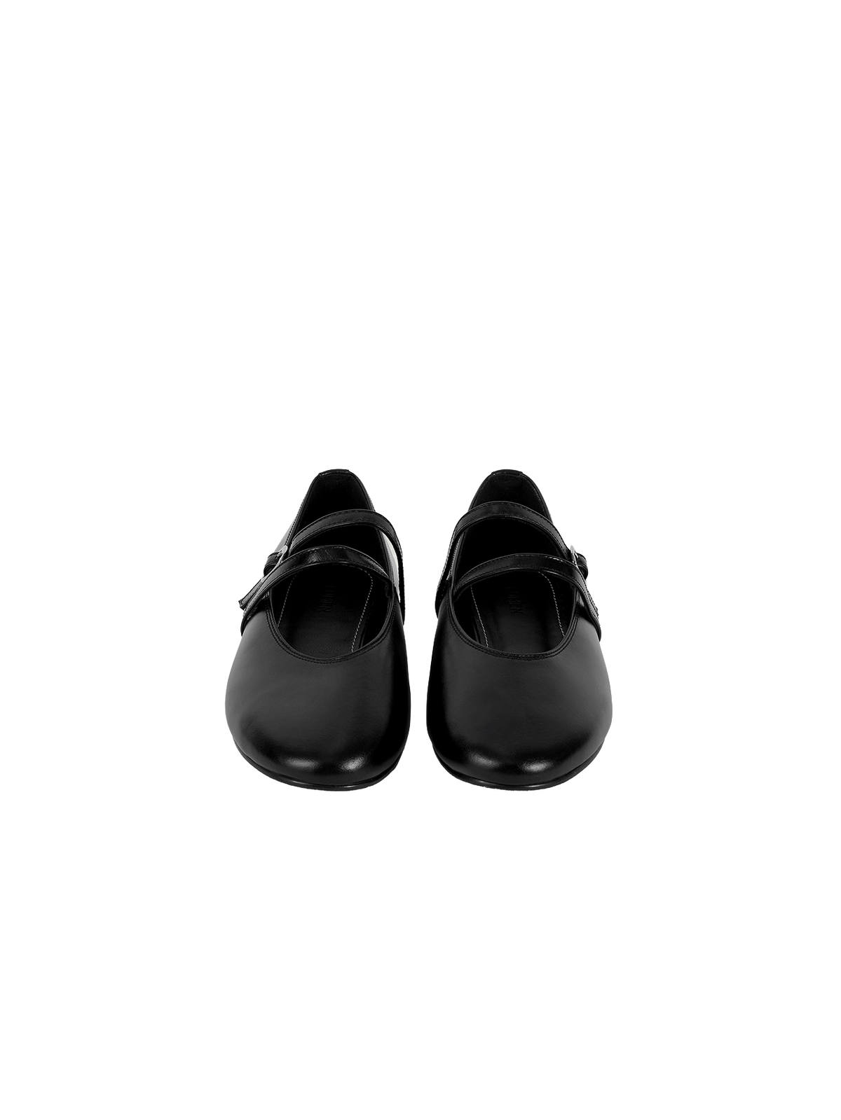 DOUBLE STRAP FLATS (SOFT BLACK) - Atelier de LUMEN
