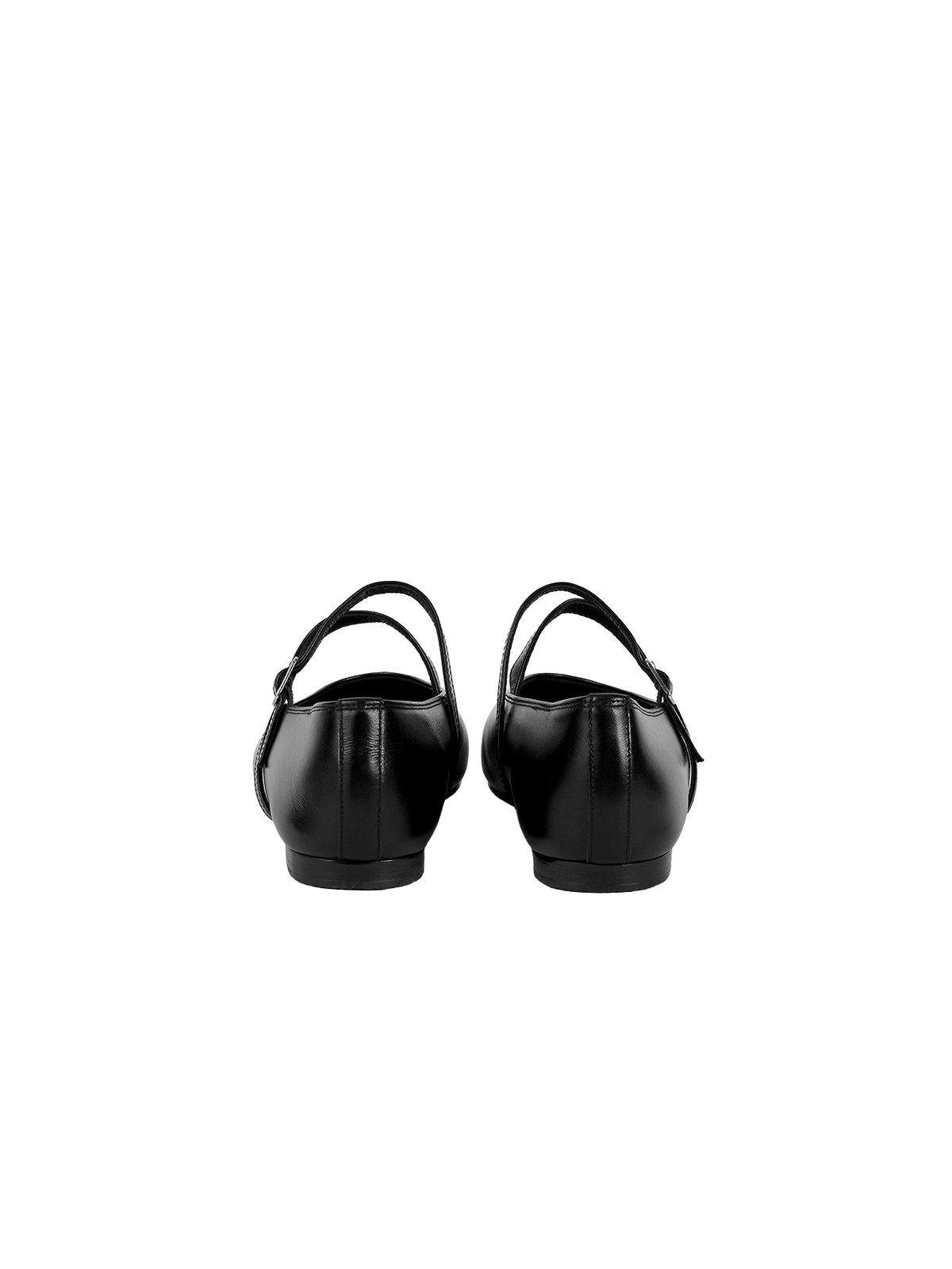 DOUBLE STRAP FLATS (SOFT BLACK) - Atelier de LUMEN