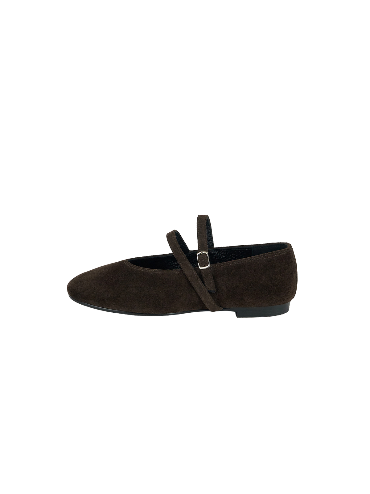 DOUBLE STRAP FLATS (SUEDE BROWN) - Atelier de LUMEN