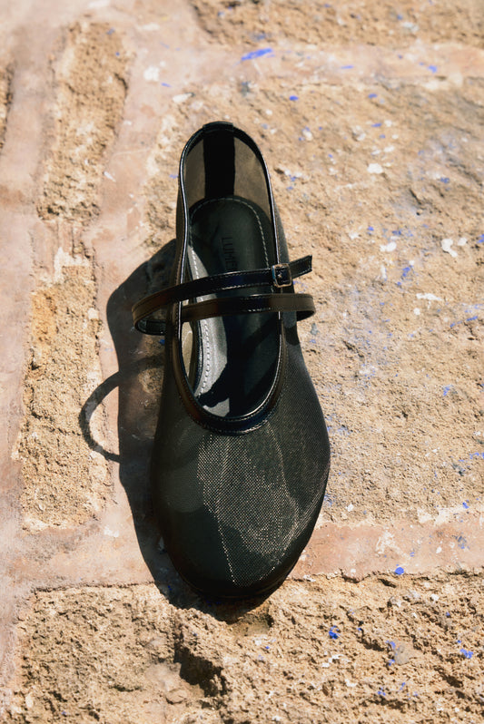 DOUBLE STRAP MESH FLAT (MESH BLACK)