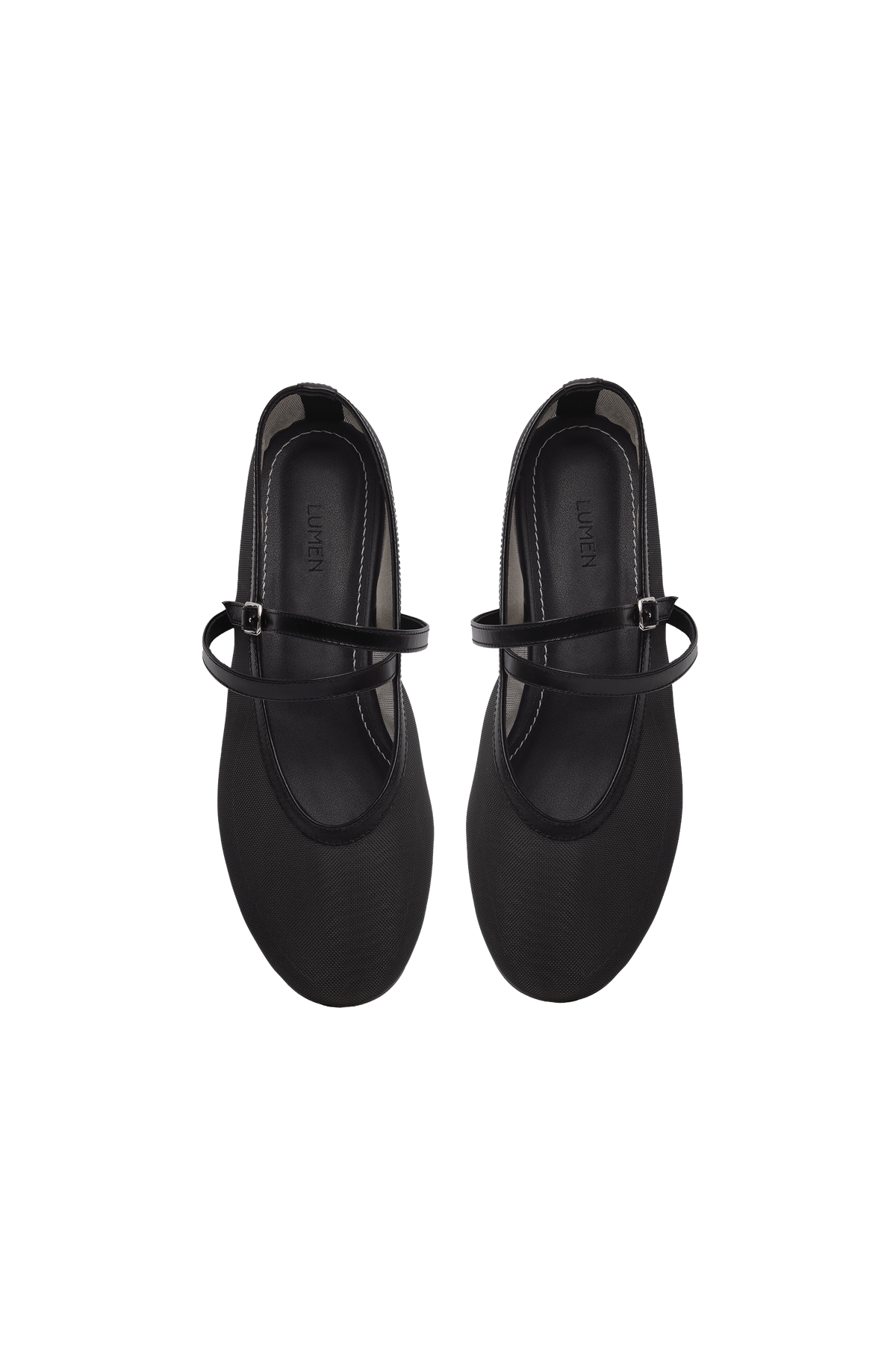 DOUBLE STRAP MESH FLAT (MESH BLACK) - Atelier de LUMEN