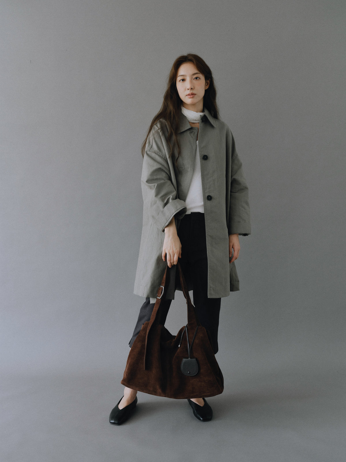 BRISE GRAND BAG (SUEDE BROWN)