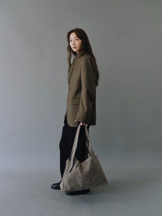 BRISE GRAND BAG (SUEDE GREY)