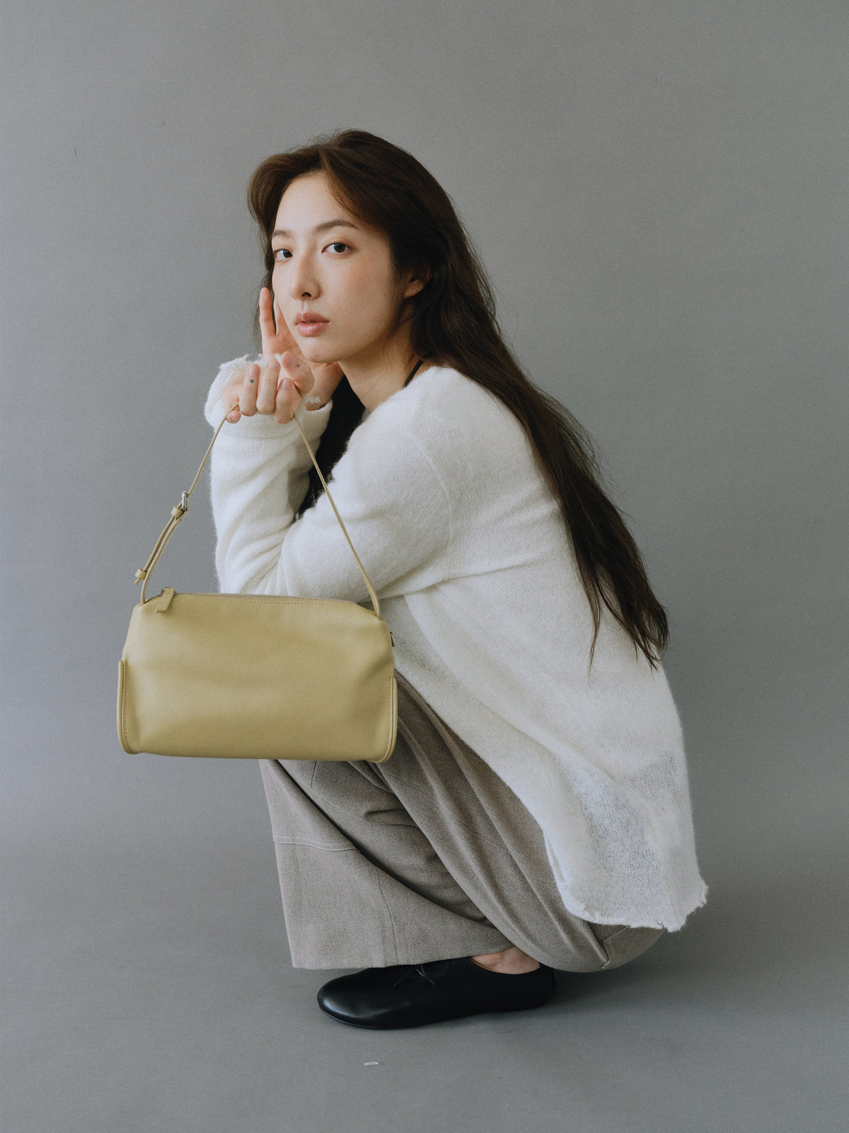 PILLOW TOTE BAG (MUSTARD YELLOW)