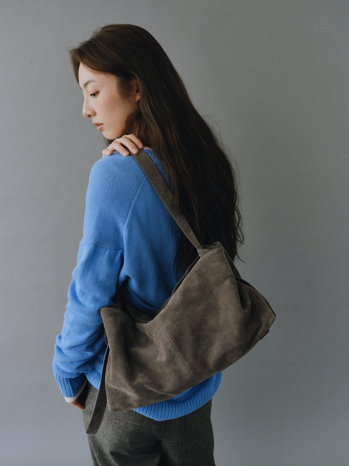 BRISE BAG (SUEDE GREY)