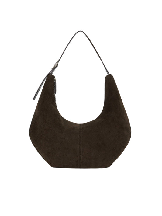 MOSSY HOBO BAG (SUEDE BROWN)