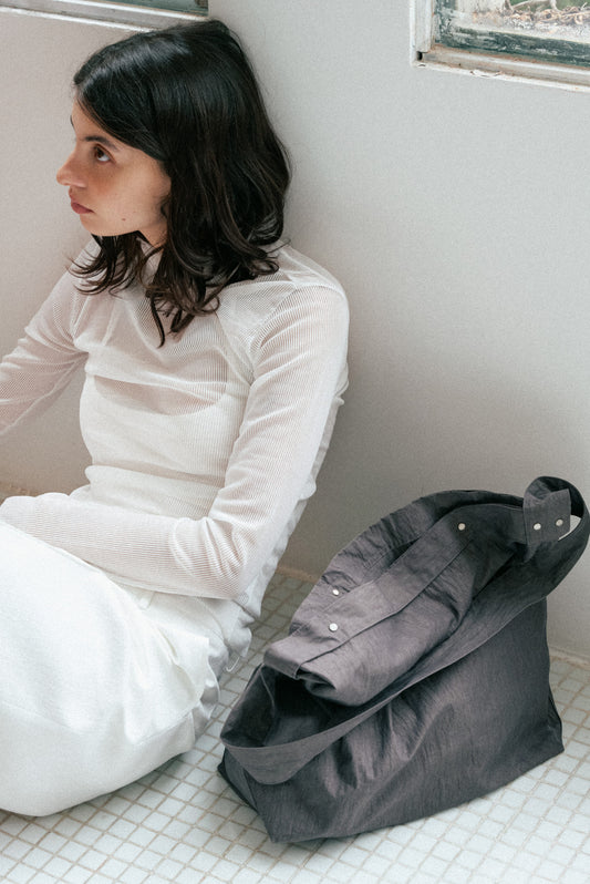 EASY NYLON BAG (GREY)