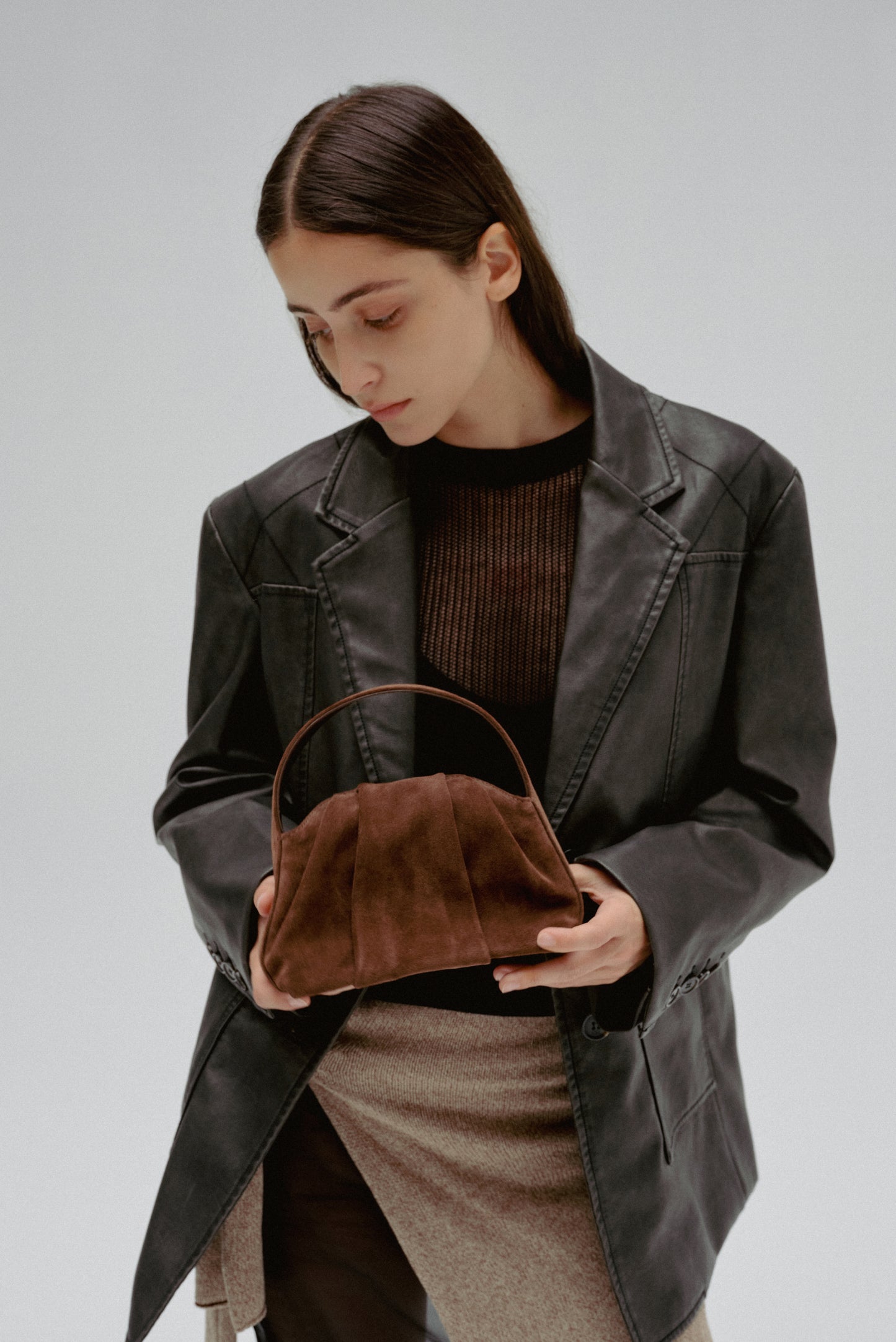 FANTINE BAG (SUEDE BROWN)