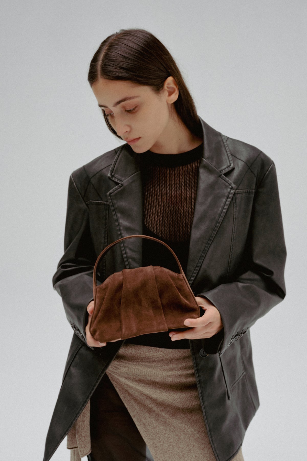 FANTINE BAG (SUEDE BROWN) - Atelier de LUMEN