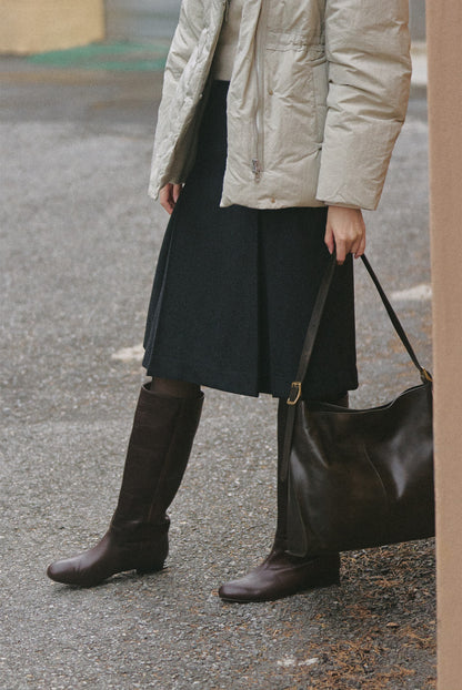FLOT LEATHER BOOTS (ORGAN BROWN)